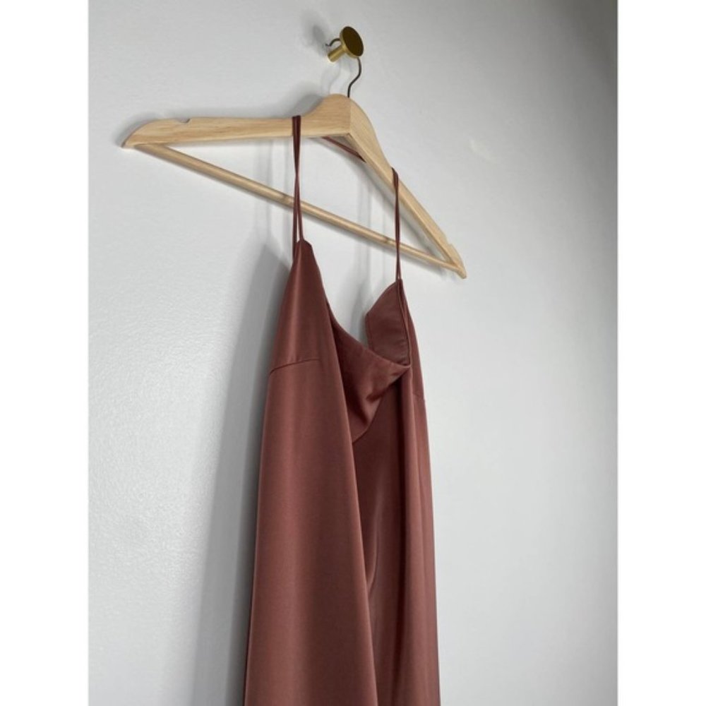 NBD Malia Adjustable Straps Women's Midi Dress Mauve Size: Large NWT - Picture 3 of 9